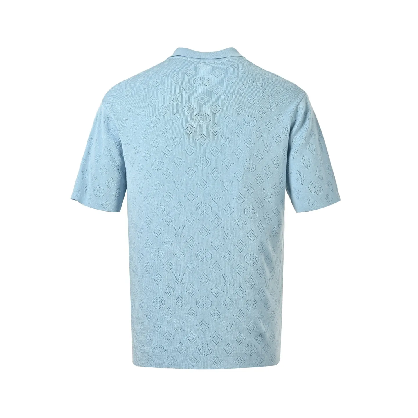 Louis Vuitton/Louis Vuitton 26ss hollow presbyopic knitted Polo short sleeves